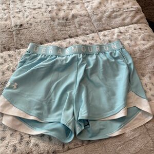 Under Armour Women's Sky Blue Athletic Shorts